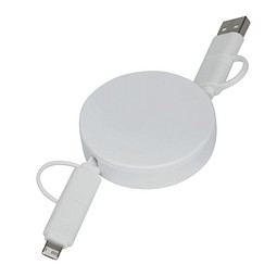 Lade- und Datenkabel TRANSFER ROUND,weiß