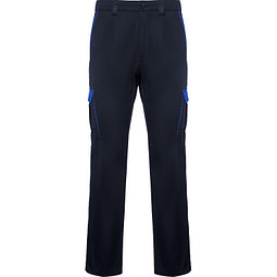Lange Hose Trooper in Farbkombination, 40, navy/royalblau
