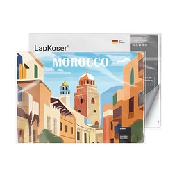 LapKoser® 3in1 Notebookpad 21x15 cm, weiss / individuell