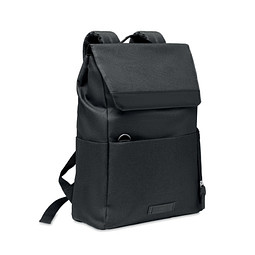 Laptop-Rucksack 600D RPET DAEGU LAP, Schwarz