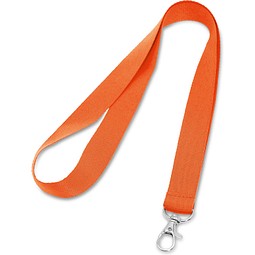 LARIAT. Lanyard aus Polyester mit 20mm Breite, Orange