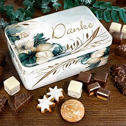 Lebkuchen-Geschenkdose Danke