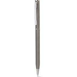 LESLEY METALLIC. Kugelschreiber aus aluminium mit blauschreibender Mine, Gewehrmetall