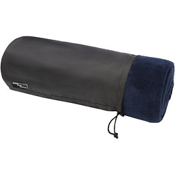 Lily RPET Decke aus Coral Fleece, dunkelblau