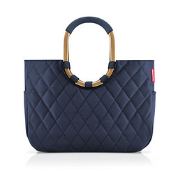 reisenthel® Einkaufstasche loopshopper L, frame rhombus midnight gold