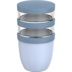 Lunchpot Ellipse 3-teilig 500 ml + 2 x 200 ml nordic blue, nordic blue