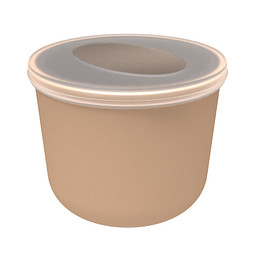 Lunchpot ToGo, 650 ml, beständiges braun/transparent