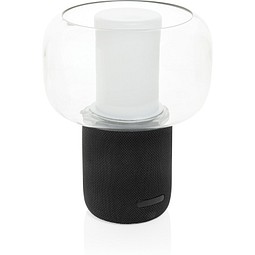 Lux 10W Lautsprecherlampe aus RCS recyceltem Kunststoff, schwarz