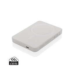Magnetix 5.000mAh magnetische Powerbank aus RCS recycel. ABS, weiß