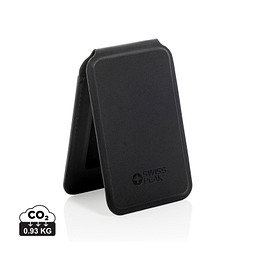 Magstand magnetische Handytasche mit Ständer aus RCS rec. PU, schwarz