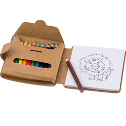 Mal-Set aus Karton, natur