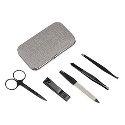 Manikürset PRETTY IN BLACK, grau