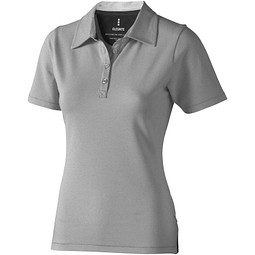 ELEVATE Damen Stretch Poloshirt Markham, grau meliert, L
