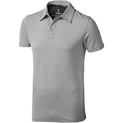 ELEVATE Herren Stretch Poloshirt Markham, grau meliert, L