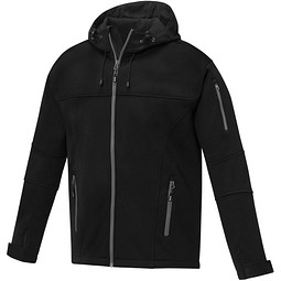 Match Softshelljacke für Herren, schwarz, L