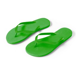 MAUPITI S / M. Bequeme Flip-Flops mit PE-Sohle und PVC-Riemen, Grün