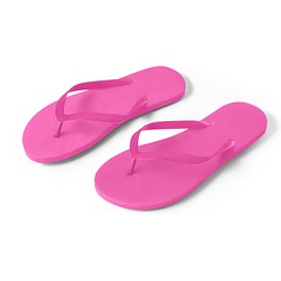 MAUPITI S / M. Bequeme Flip-Flops mit PE-Sohle und PVC-Riemen, Rosa