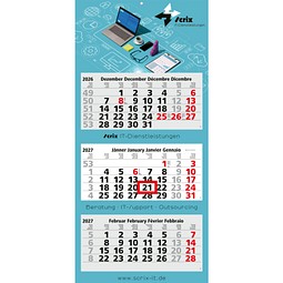 Geiger-Notes Monats-Wandkalender Maxi Light 3 Bestseller inkl. 4C-Druck, Österreich