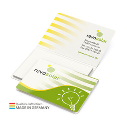 Geiger-Notes Memo-Card Haftnotiz green+blue, inkl. Druck
