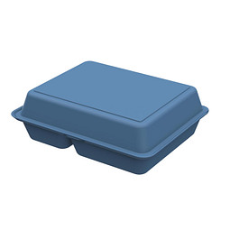 Menübox ToGo large, behagliches blau