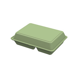 Menübox ToGo XL, 3-geteilt, geselliges grün