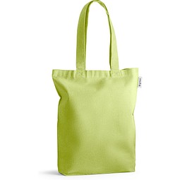 MERIDA. Tragetasche (220 g/ m²) aus Baumwolle (50%), recycelter Baumwolle (30%) und polyester (20% rPET), Hellgrün