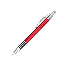 PENKO® Metall-Kugelschreiber Rangun, blaue Mine, rot