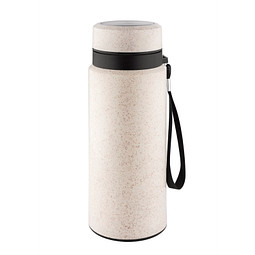 METMAXX® Kunststoff Glas-Trinkflasche Eco, 550 ml, beige