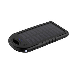 Metmaxx® 4000 mAh Solar Powerbank "SolarBankPro4", schwarz