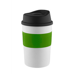 METMAXX® Thermobecher CremaCoffeeHouse, 300 ml, schwarz/grün