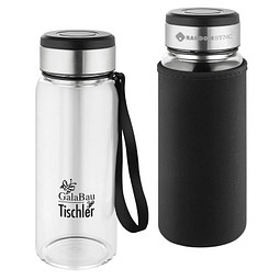 METMAXX® Wasserflasche GenerationRefillGourmet, 750 ml, schwarz