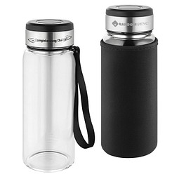 METMAXX® Wasserflasche GenerationRefillGourmet, 750 ml, schwarz
