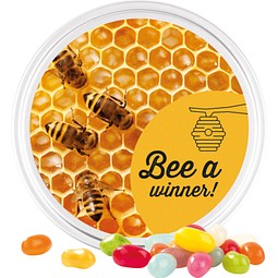 Midi Dose, weiß, American Style Jelly Beans, inkl. Druck