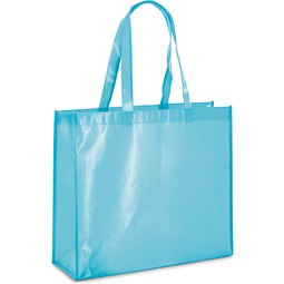 MILLENIA. Tragetasche aus laminiertem Non-Woven (110 g/m²), Hellblau