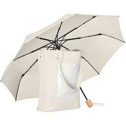 FARE® Taschenschirm Perla Shopping, weiß