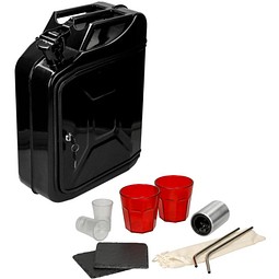 Minibar Canister, Set 2, schwarz