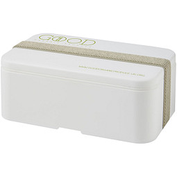MIYO Lunchbox, weiß, kieselgrau