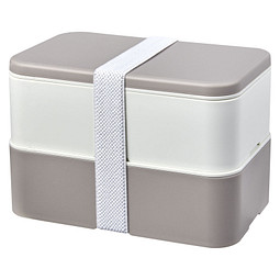 MIYO Renew Doppel-Lunchbox, kieselgrau