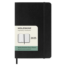 Moleskine Softcover 12 Monate Wochenkalender, Pocket-Format, schwarz