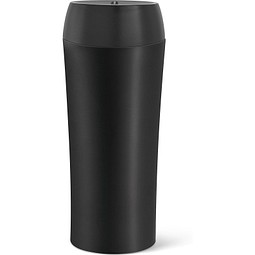 MONARDA. Reisebecher aus Edelstahl und PP, 470 ml, Schwarz