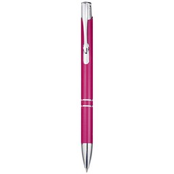 Moneta Druckkugelschreiber aus Aluminium (blaue Mine), magenta