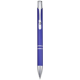 Moneta Druckkugelschreiber aus Aluminium (blaue Mine), royalblau