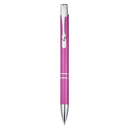 Moneta Kugelschreiber aus recyceltem Aluminium, magenta