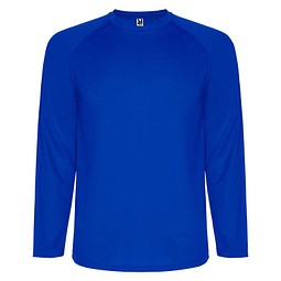 Montecarlo Langarm-Sport-Shirt für Kinder, blau, 12