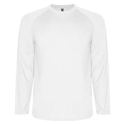 Montecarlo Langarm-Sport-Shirt für Kinder, weiss, 12