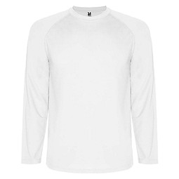 Montecarlo Langarm-Sport-Shirt für Kinder, weiss, 8