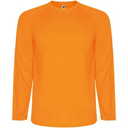 Montecarlo Langarm Sport-Shirt für Männer, Fluor Orange, S
