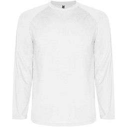 Montecarlo Langarm Sport-Shirt für Männer, weiss, S