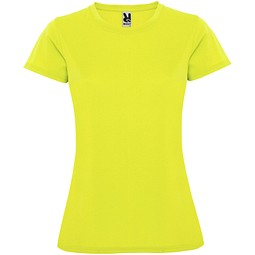 Montecarlo Sport T-Shirt für Damen, Fluor Yellow, XL