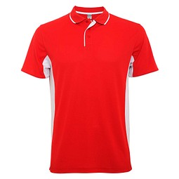 Montmelo Sport Poloshirt Unisex, rot / weiß, M